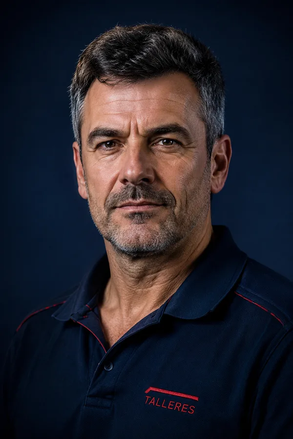 Retrato de Andrés Bellver, jefe de taller